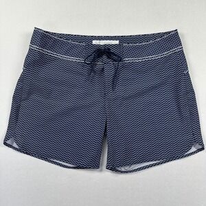 New Carve Designs Paddle Board Swim Shorts 4 Navy Blue Chevron Zig Zag Coastal